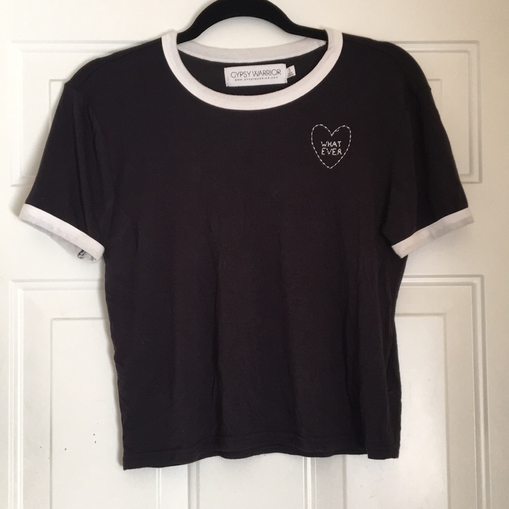 PACSUN Gypsy warrior Embroidered “What Ever” Tee